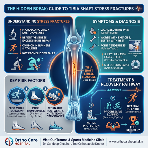 The Hidden Break: A Comprehensive Guide to Tibia Shaft Stress Fractures 1 1 Expert Orthopaedic Care in Vadodara | Ortho Care Hospital
