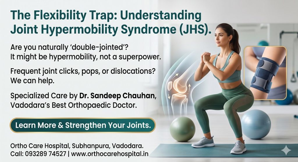 The Flexibility Trap: Understanding Joint Hypermobility Syndrome 1 Gemini Generated Image1 wk6gwgwk6gwgwk6g Expert Orthopaedic Care in Vadodara | Ortho Care Hospital